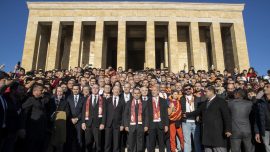 Galatasaray Kulübü’nden Anıtkabir’e ziyaret