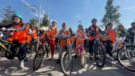 Düzce’de bisikletliler lösemiye dikkati çekmek için pedal çevirdi