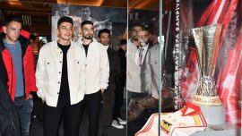 Konyasporlu futbolcular Şut ve Gol: Türk Futbol Tarihi Sergisi’ni gezdi